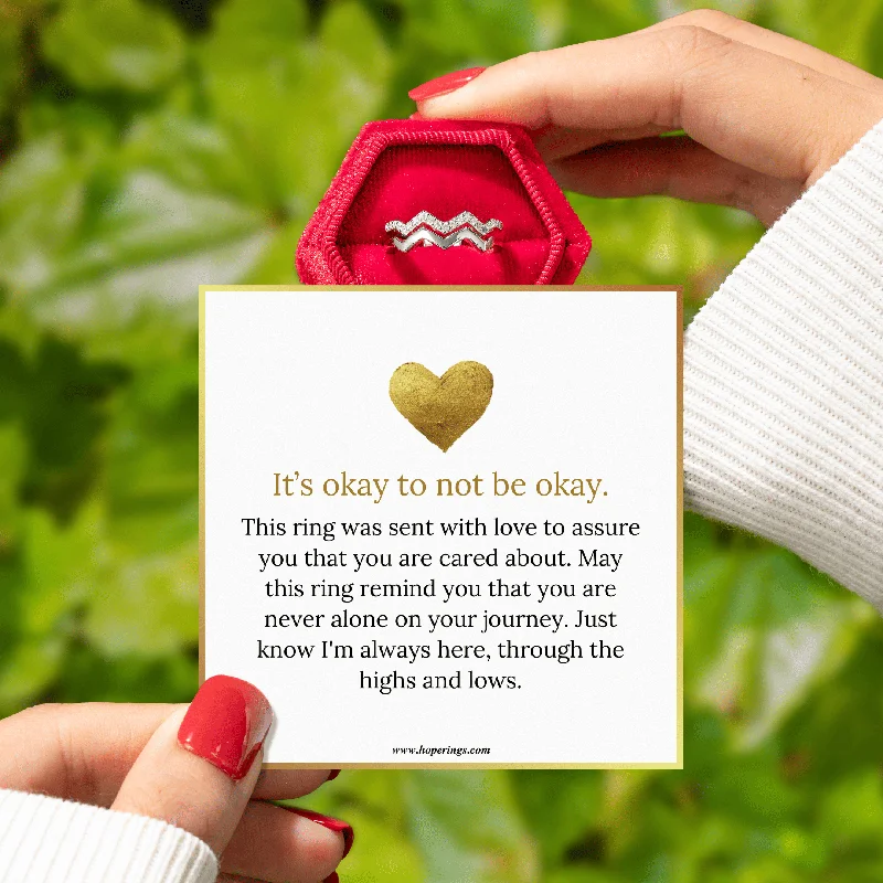 Woven motif rings-I'm Always Here - Highs & Lows Ring