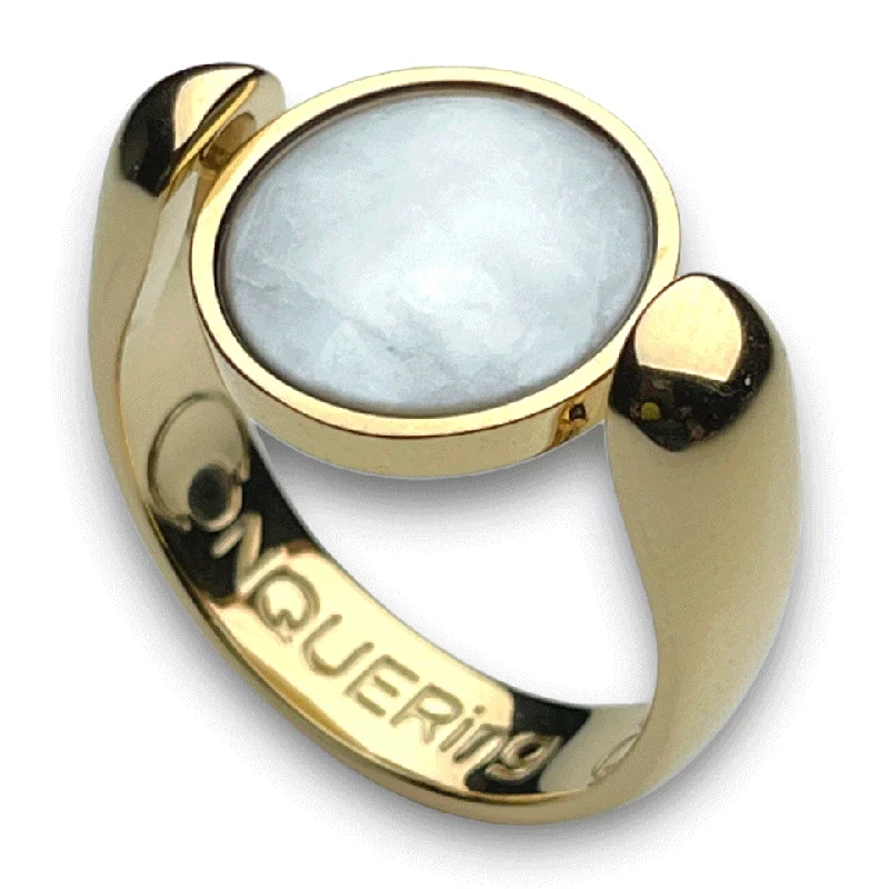 Fine stack rings-Gold AlaDune™ Crystal Fidget Ring