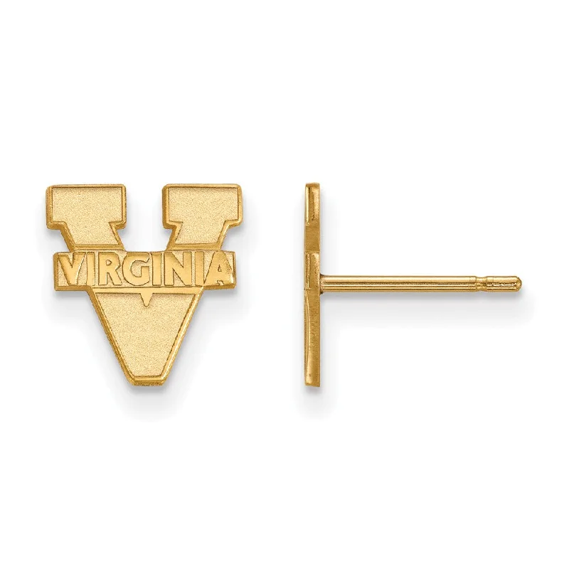 Vivid bead earrings-10k Yellow Gold University of Virginia XS (Tiny) Post Earrings