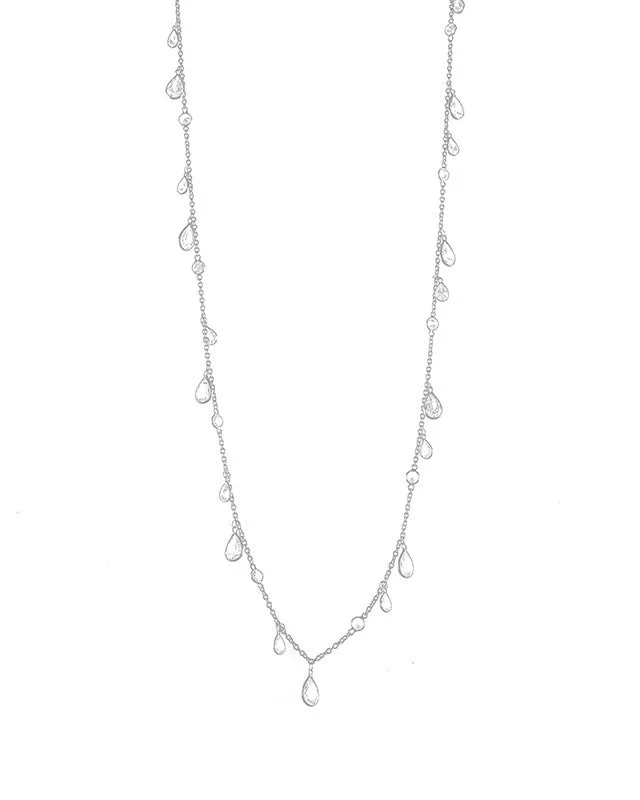 Vine design necklaces-60" CZ by the Yards Necklace