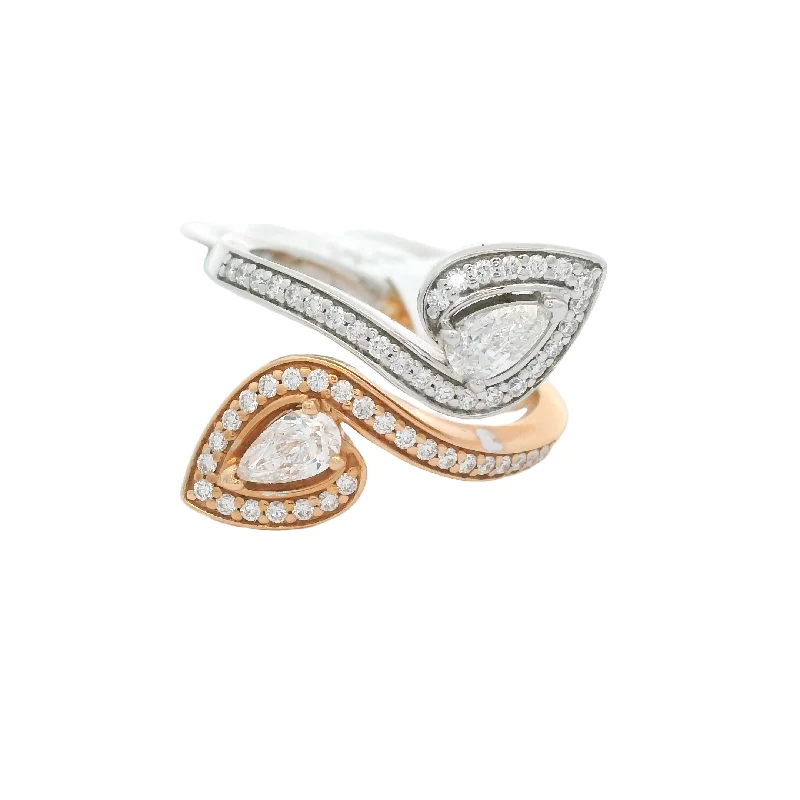 Fluid form rings-Women's Diamond Fashion Ring