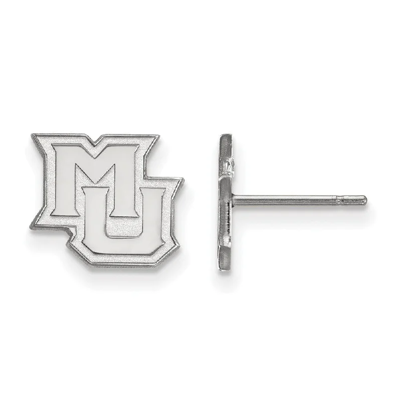 Full moon earrings-10k White Gold Marquette University XS (Tiny) Post Earrings