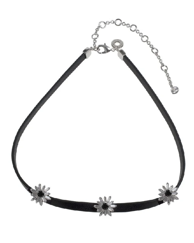 Heavy chain necklaces-Baguette Starburst Choker