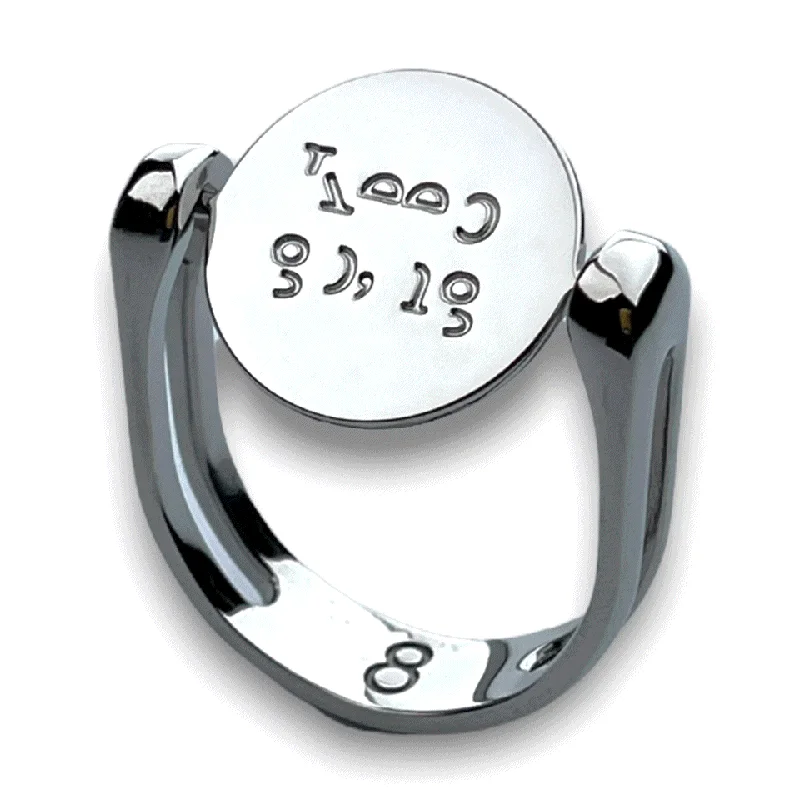 Grand cocktail rings-Keep go;ng Spin-to-reveal Fidget Ring