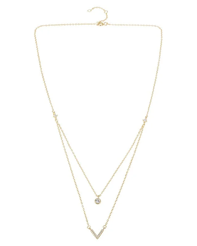 Arched pendant necklaces-Round Lariat Necklace