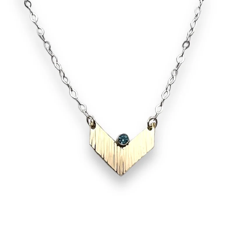 High-end diamond necklaces-3184 - Chevronel Chain