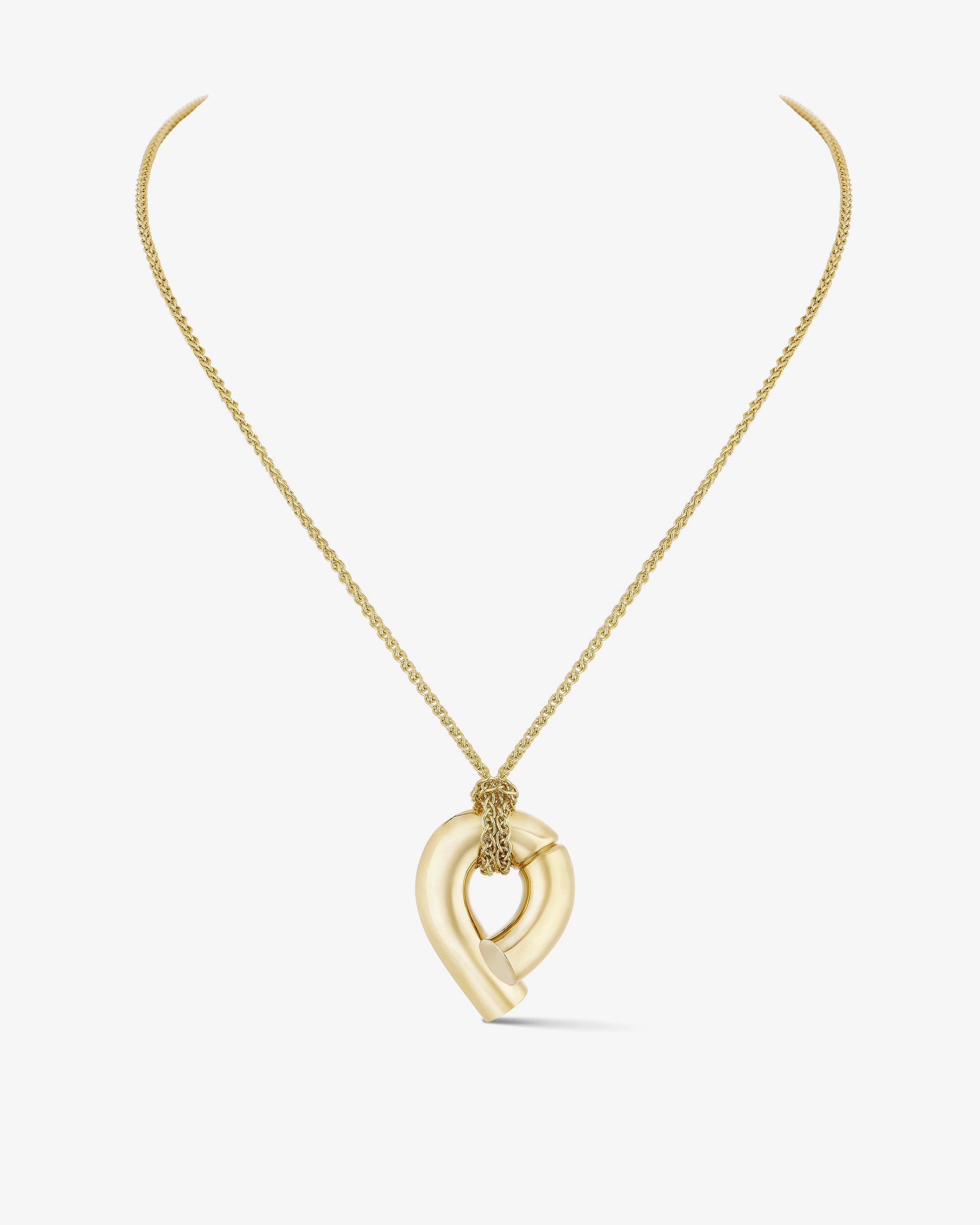 Wide chain necklaces-Oera pendant