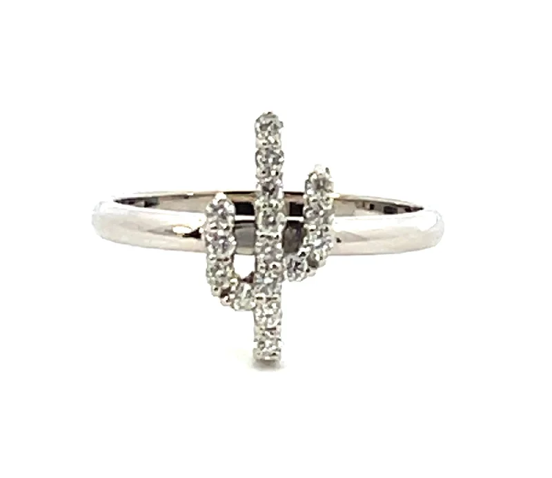 Multi-stone rings-14 Karat White Women's Diamond Fashion Ring