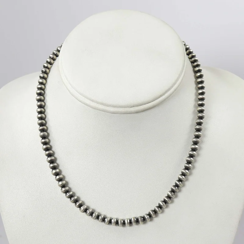 Cultured pearl necklaces-Navajo Pearl Necklace