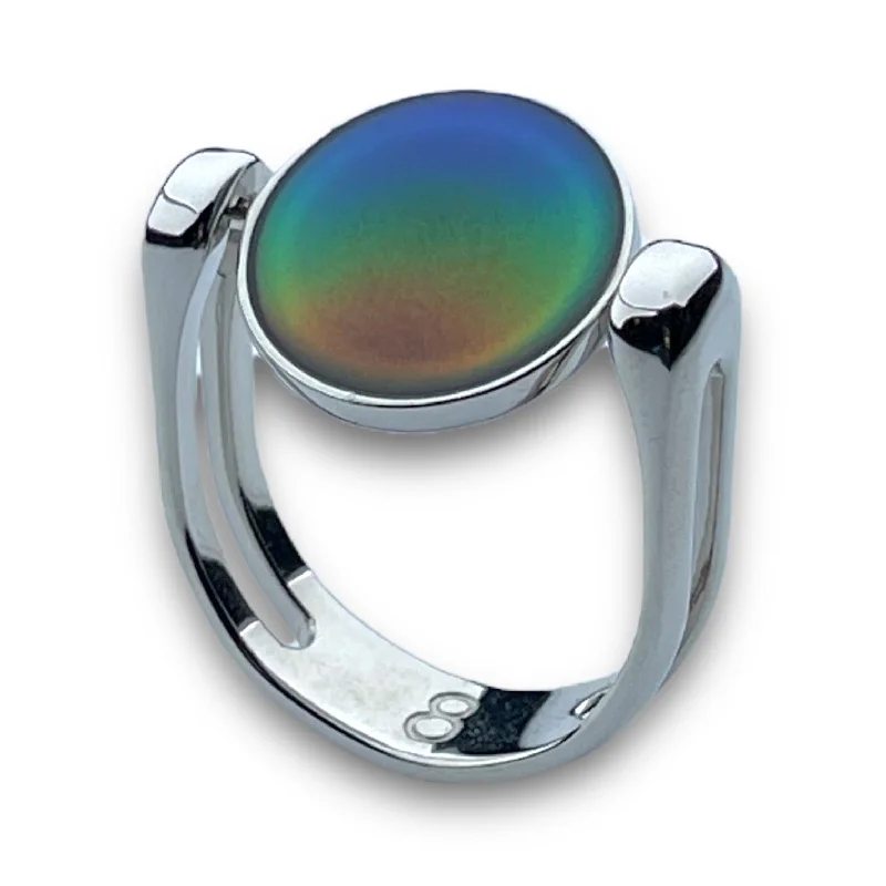 Full moon rings-Mood Color-Changing Click n Spin Fidget Ring for Anxiety