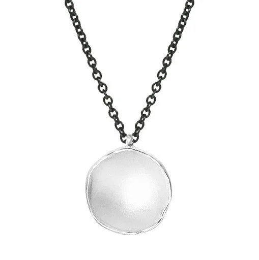 Flat bar necklaces-Medium Dishy Pendant