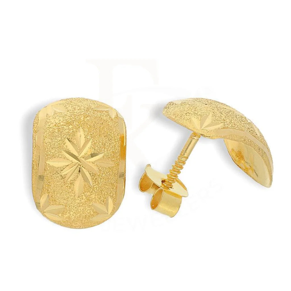 Citrine stud earrings-Gold Earrings 18KT - FKJERN18K1864