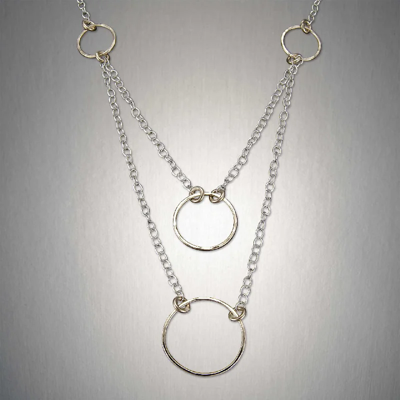 Infinity twist necklaces-3193 - Four Circles Chain