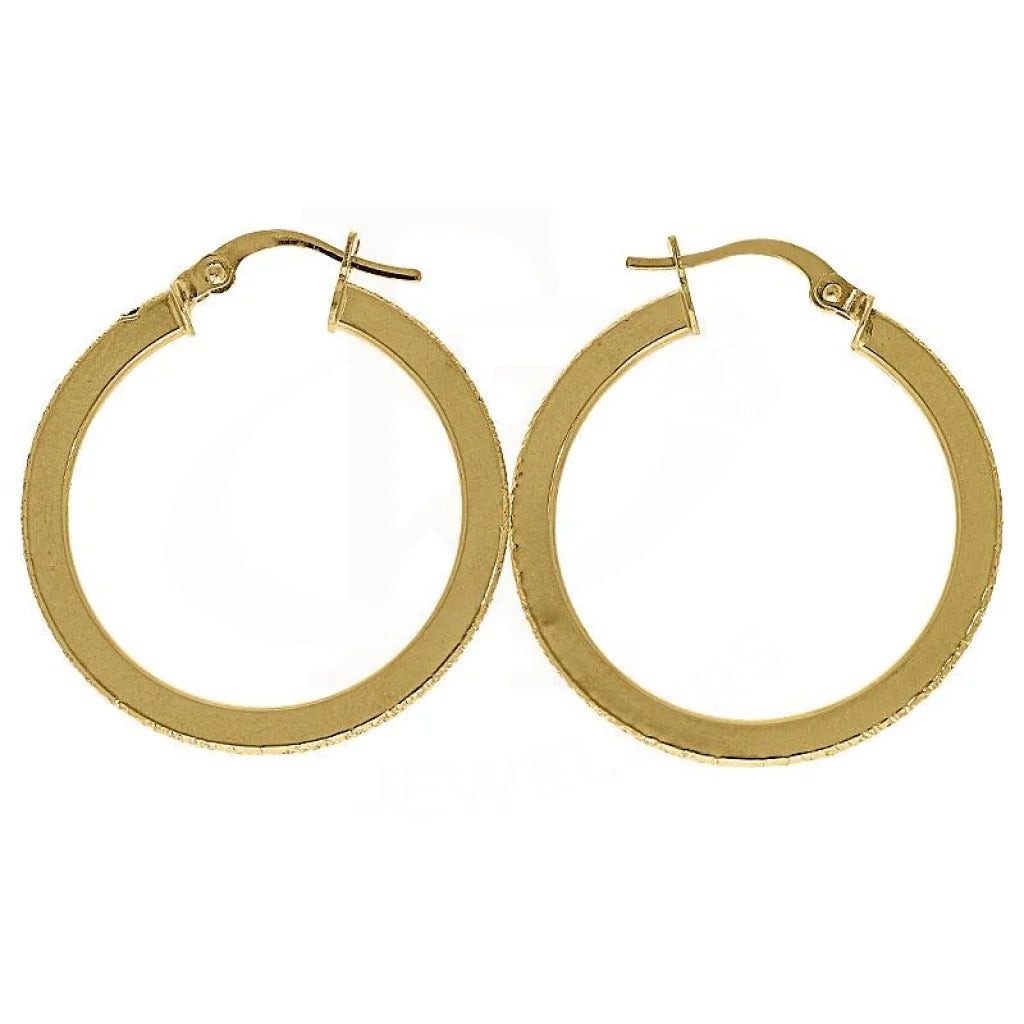 Solar phase earrings-Gold Hoop Earrings 18KT - FKJERN18K1789