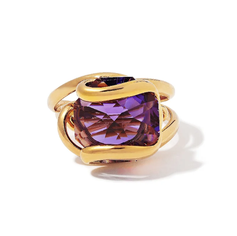 Fine rose rings-Beacon Ring in Amethyst