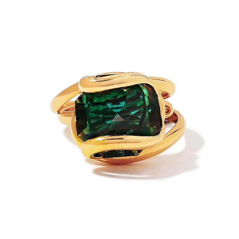 Grand cocktail rings-Beacon Ring in Emerald