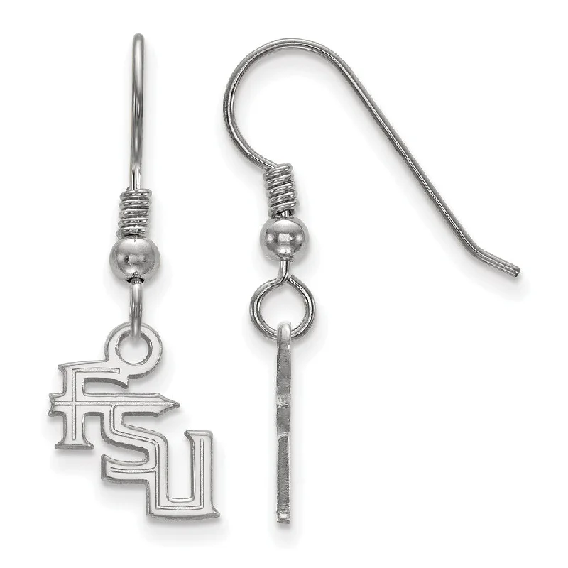 Quad-tier earrings-Sterling Silver Florida State University XS (Tiny) Dangle Earrings