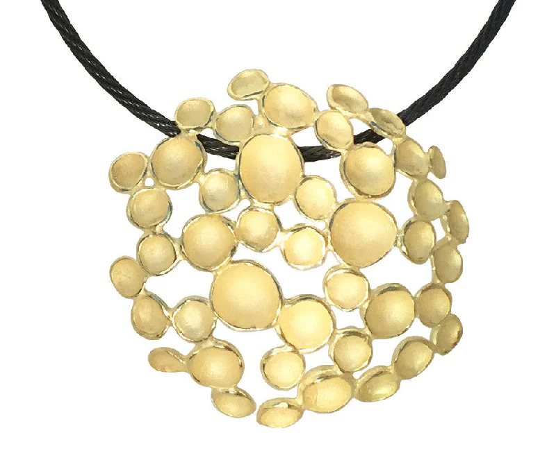 Sculpted bib necklaces-Large Multi Pod Pendant