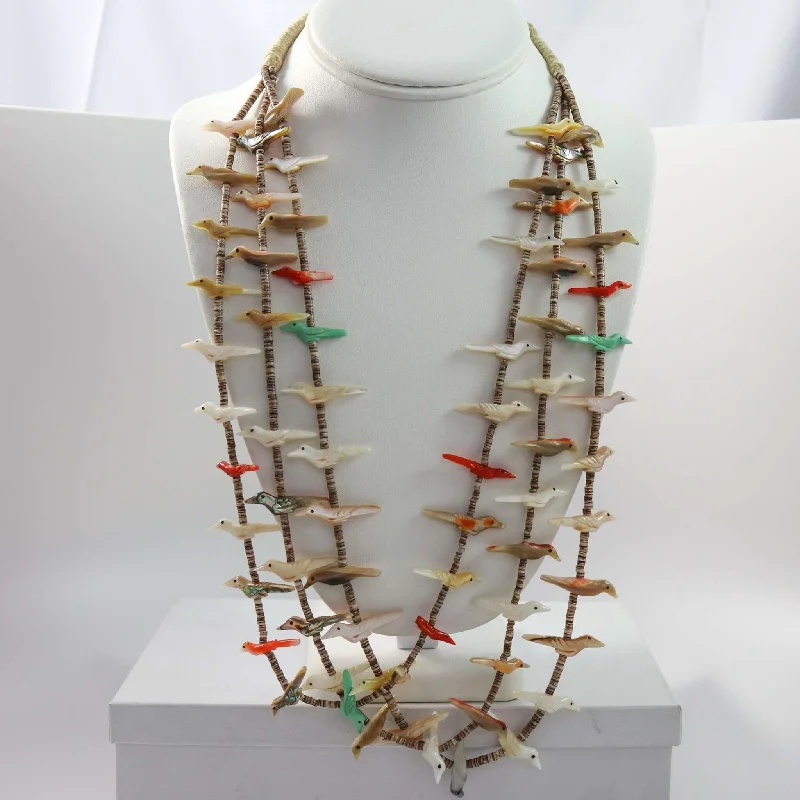 Tidal wave necklaces-1970s Fetish Necklace