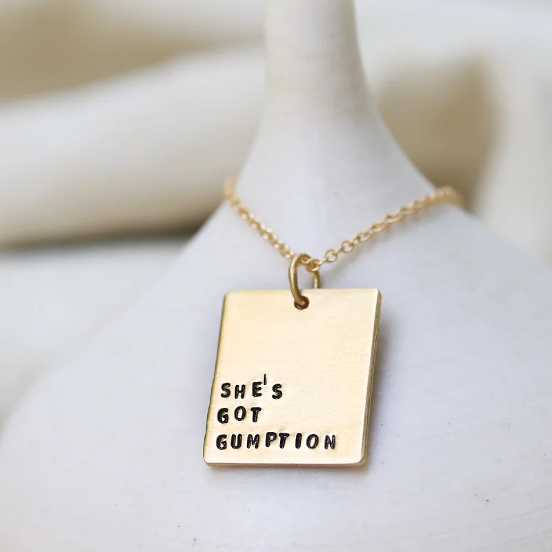 Flat bar necklaces-SHE'S GOT GUMPTION | EVERLONG NECKLACE