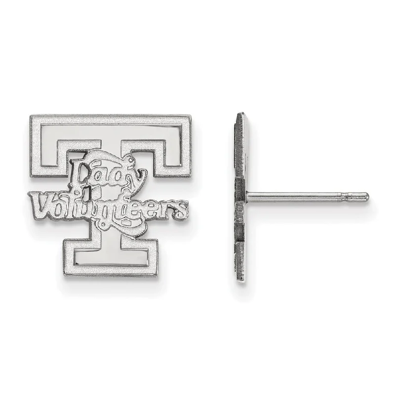 Persian tile earrings-14k White Gold University of Tennessee Small Post Earrings