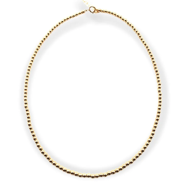 Soft shape necklaces-Gold Filled 2.5mm Layering Necklace