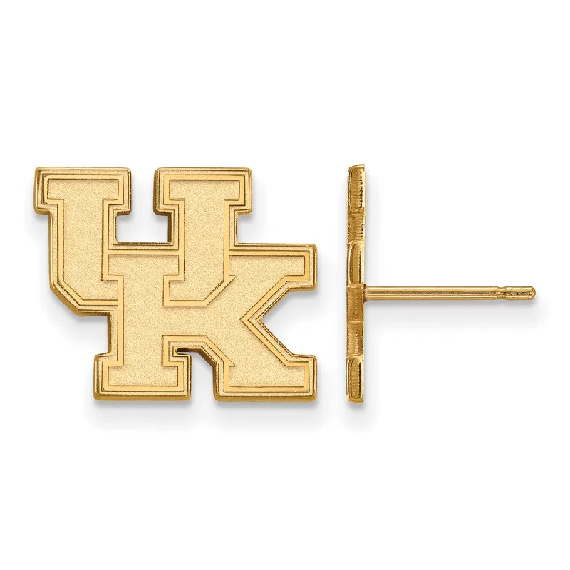 Sleek cuff earrings-10k Yellow Gold University of Kentucky Small 'UK' Post Earrings