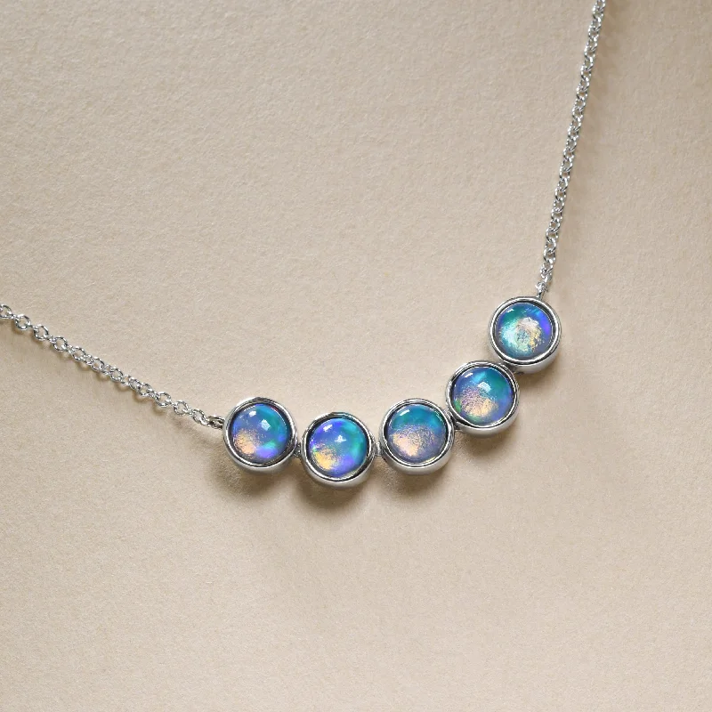 Elastic band necklaces-Opulent Opal Necklace