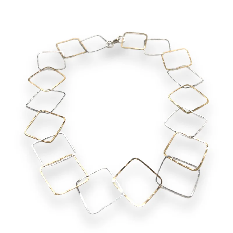 Flat bar necklaces-3359 - Squared Necklace