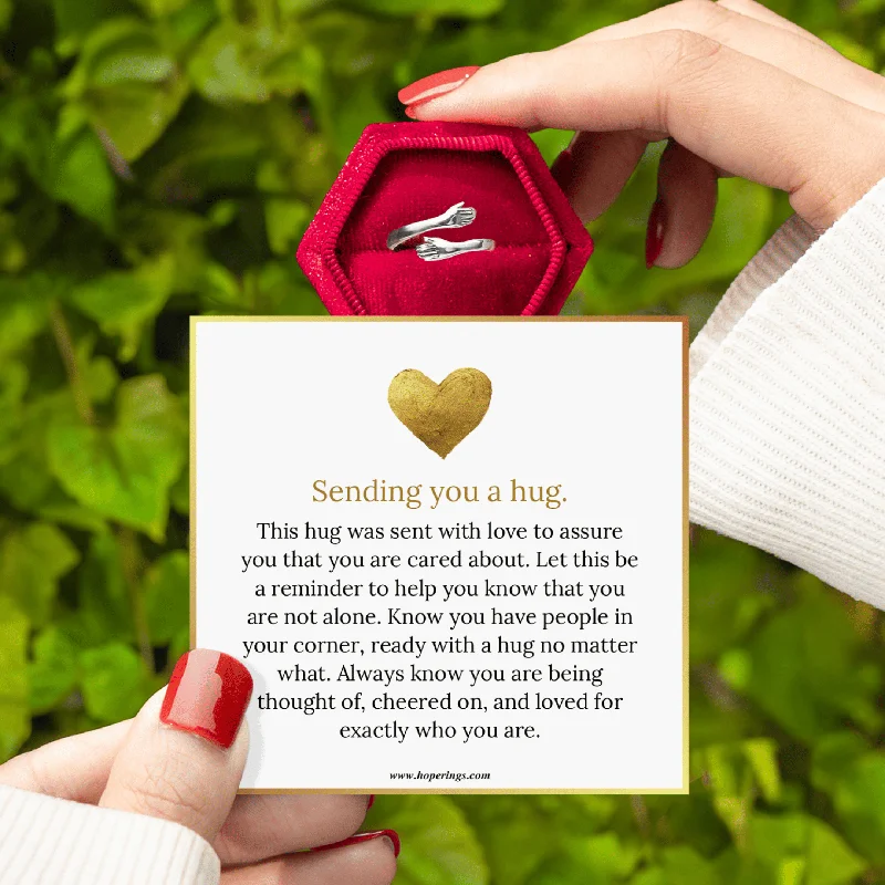 Bead stack rings-Sending You A Hug Ring