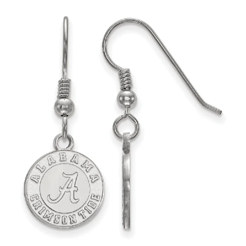 Micro star earrings-Sterling Silver University of Alabama Small Dangle Earrings