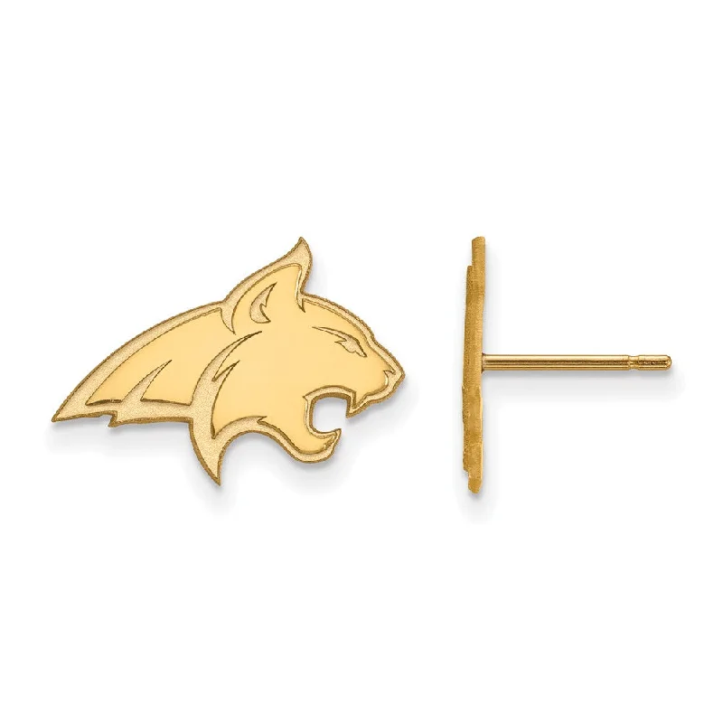 Planetary themed earrings-14k Yellow Gold Montana State University Small Post Earrings