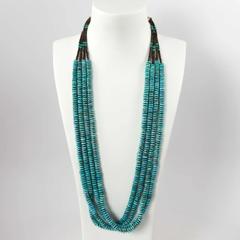 Rope weave necklaces-Kingman Turquoise Necklace