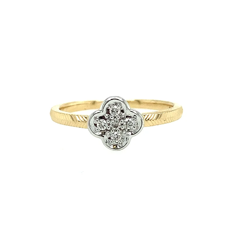 Grand stone rings-14 Karat Two Tone Women's Diamond Fashion Ring