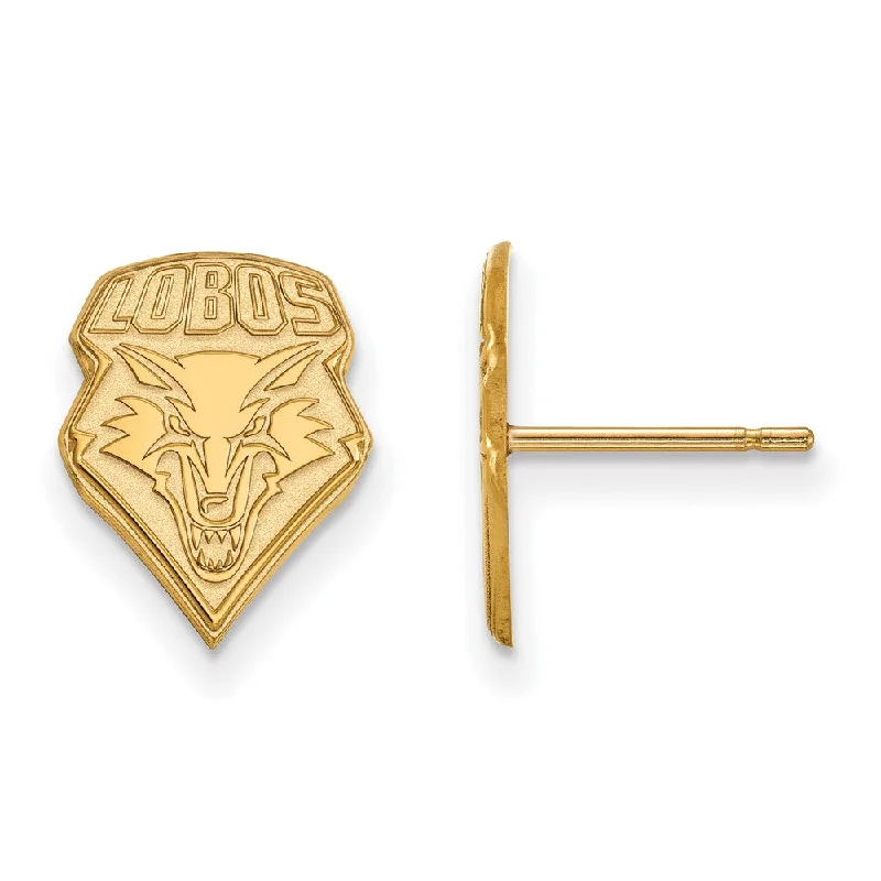 Dual-sided earrings-14k Yellow Gold University of New Mexico Small Post Earrings