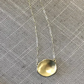 Plated silver necklaces-Wish Pendant