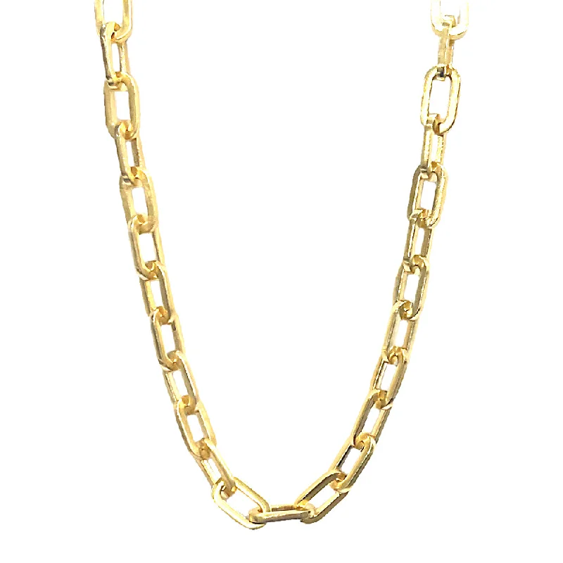 Linked knot necklaces-GOLD RICO CHAIN NECKLACE