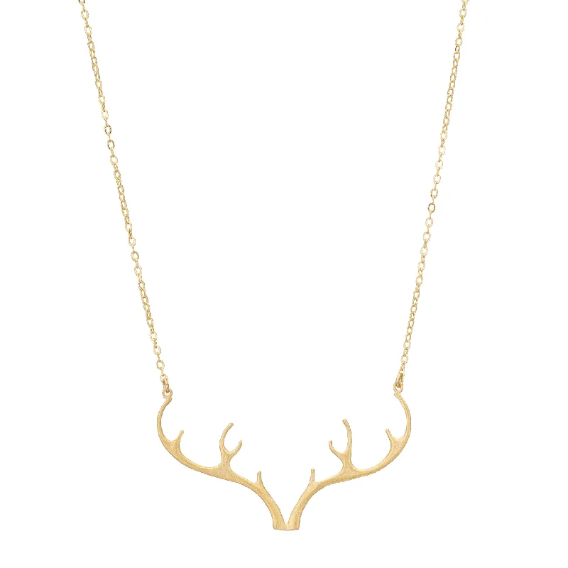 Diamond shape necklaces-Antler Necklace