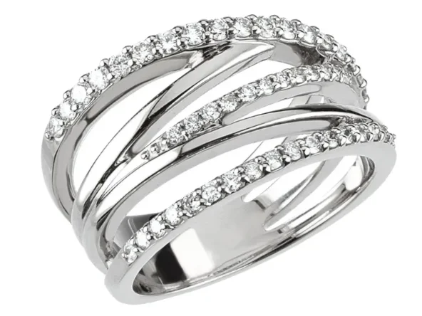 Vintage promise rings-Women's Diamond Fashion Ring