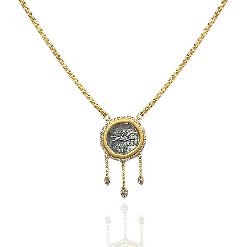 Shining crystal necklaces-GOLD ARAS NECKLACE