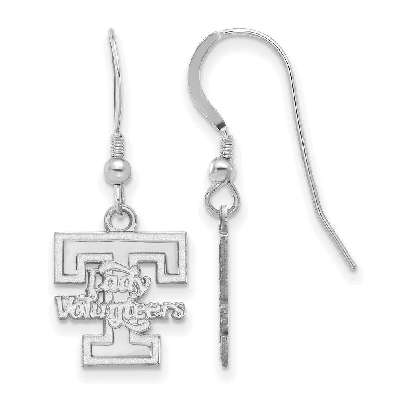 Detailed drop earrings-Sterling Silver University of Tennessee Small Dangle Earrings