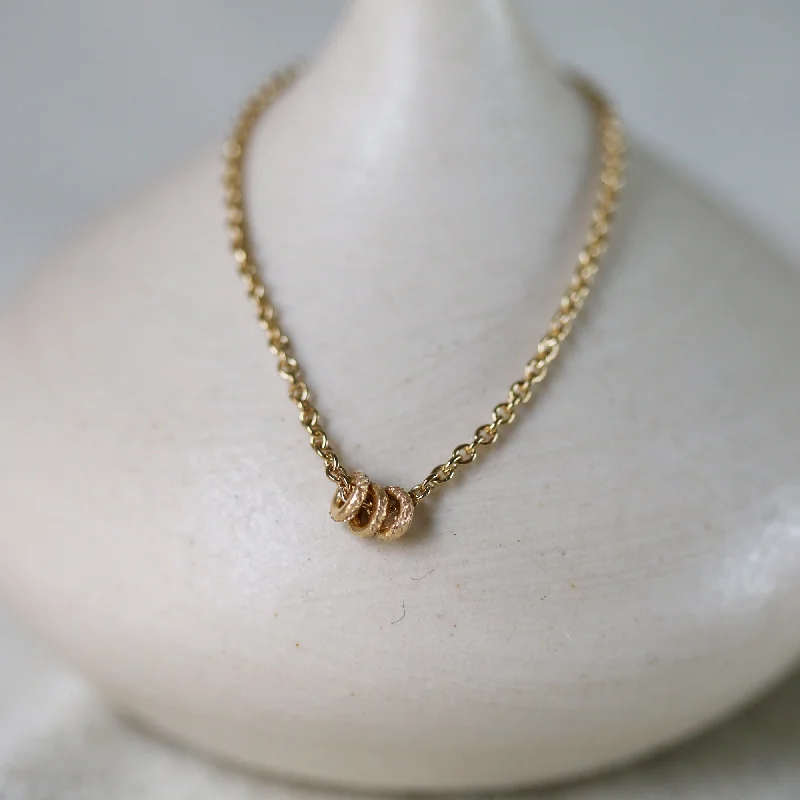 Bespoke initial necklaces-DIAMOND DUSTED WISH NECKLACE