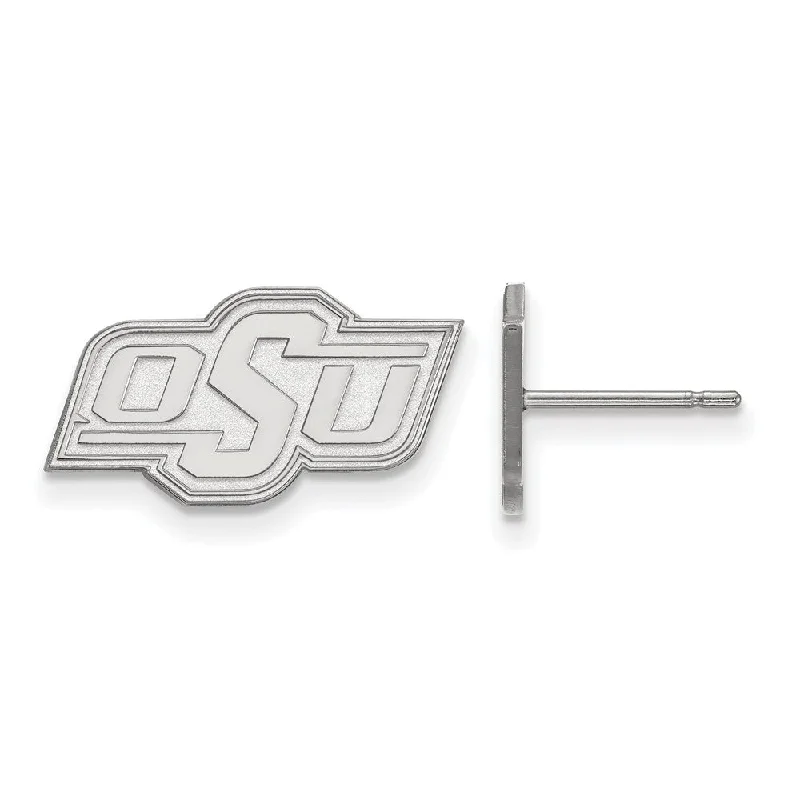 Quad-tier earrings-Sterling Silver Oklahoma State University XS (Tiny) Post Earrings