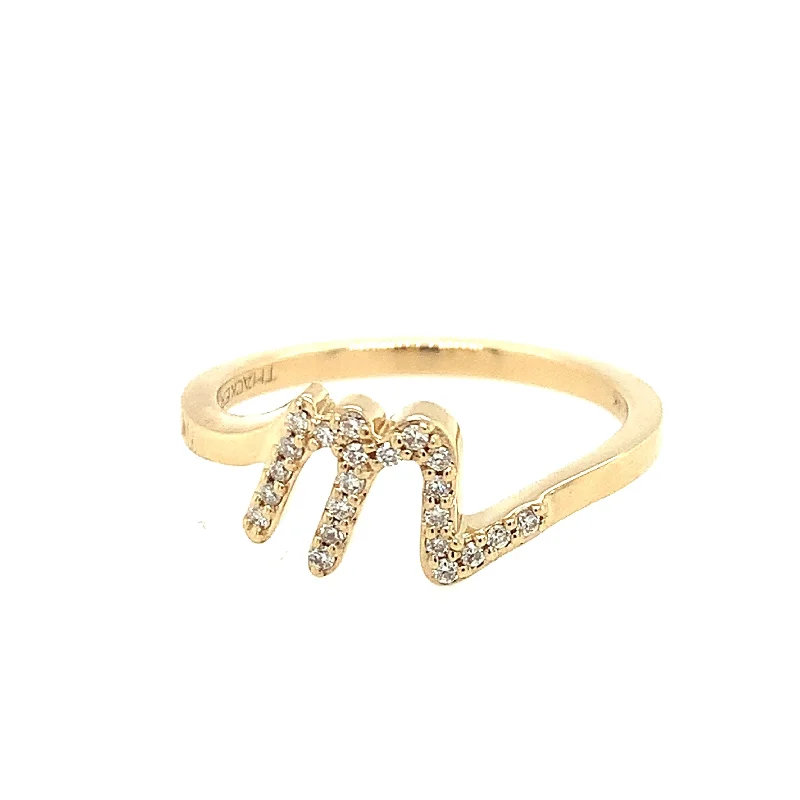 Hand-crafted rings-14 Karat Yellow Women's Diamond Fashion Ring