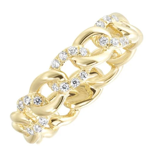 Mixed-tone rings-14 Karat Yellow Women's Diamond Fashion Ring