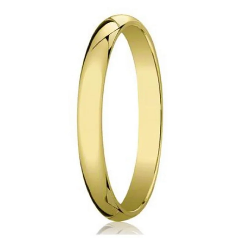 Fine rose rings-Classic Yellow Gold Designer Men's Wedding Ring in 18K | 3mm