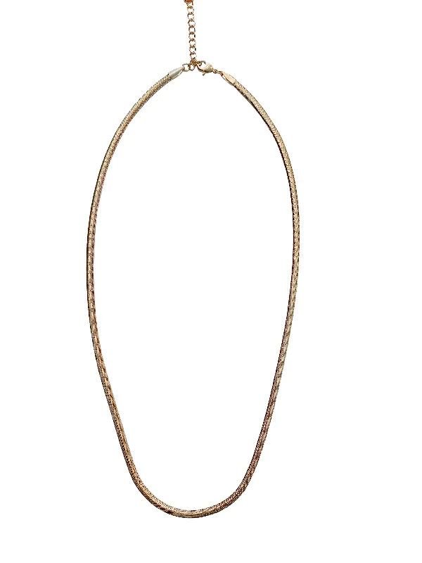 Drop lariat necklaces-Skinny Gold Chain Necklace