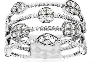 Thick band rings-Women's Diamond Fashion Ring