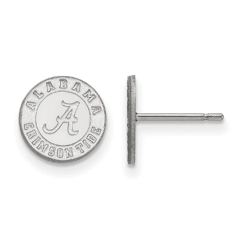 Solar phase earrings-Sterling Silver University of Alabama XS (Tiny) Post Earrings