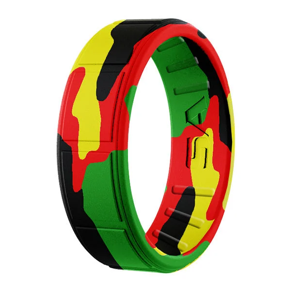 Stretch open rings-Silicone Ring | Gear | Rasta Camo